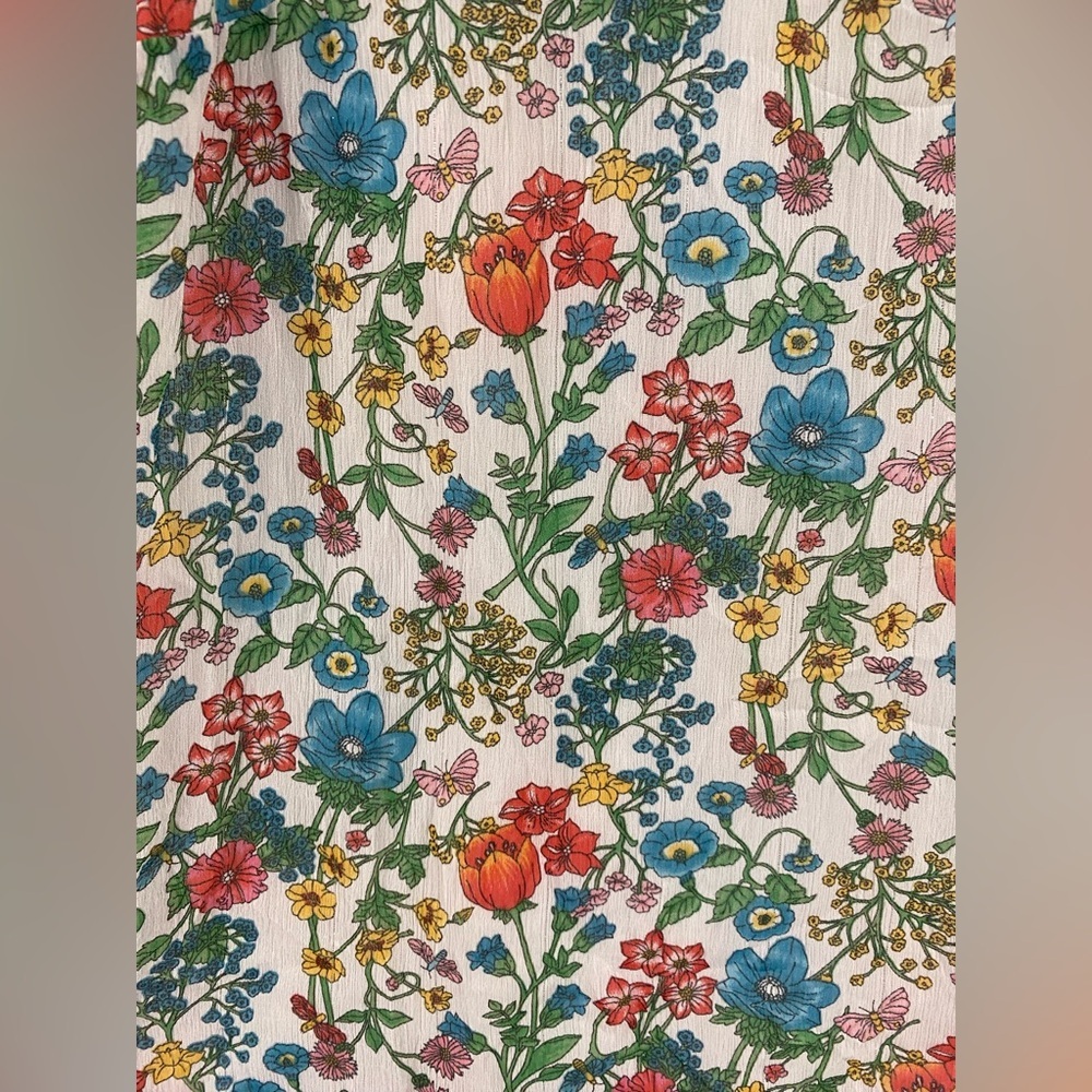Brooks Brothers Shirt Women’s Size 6 Floral Ruffle Print Cottagecore Romantic - Picture 2 of 9
